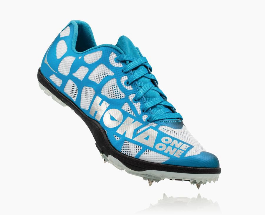 Zapatillas Atletismo Hoka One One Hombre - Rocket X - Blancas/Azules - DFX574896